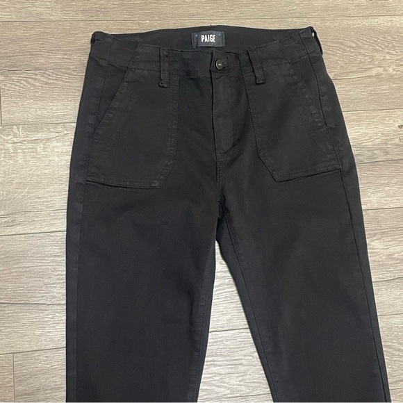 PAIGE Women's Mayslie Jogger Black Zip Ankle Pants Y2K Trendy Sz 28 - Picture 5 of 11